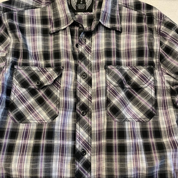 Eighty Eight Flannel Button Up Shirt. Size M. - Picture 5 of 6